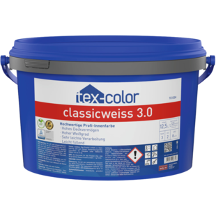 tex-color TC1304 classicweiß 2.0 Man sieht die Gebindeansicht von tex-color TC1304 classicweiß 2.0